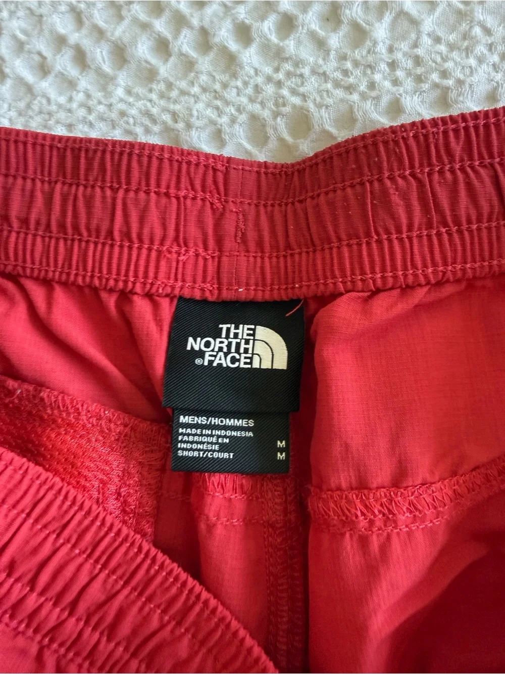 North Face Men's Red Swim Trunks